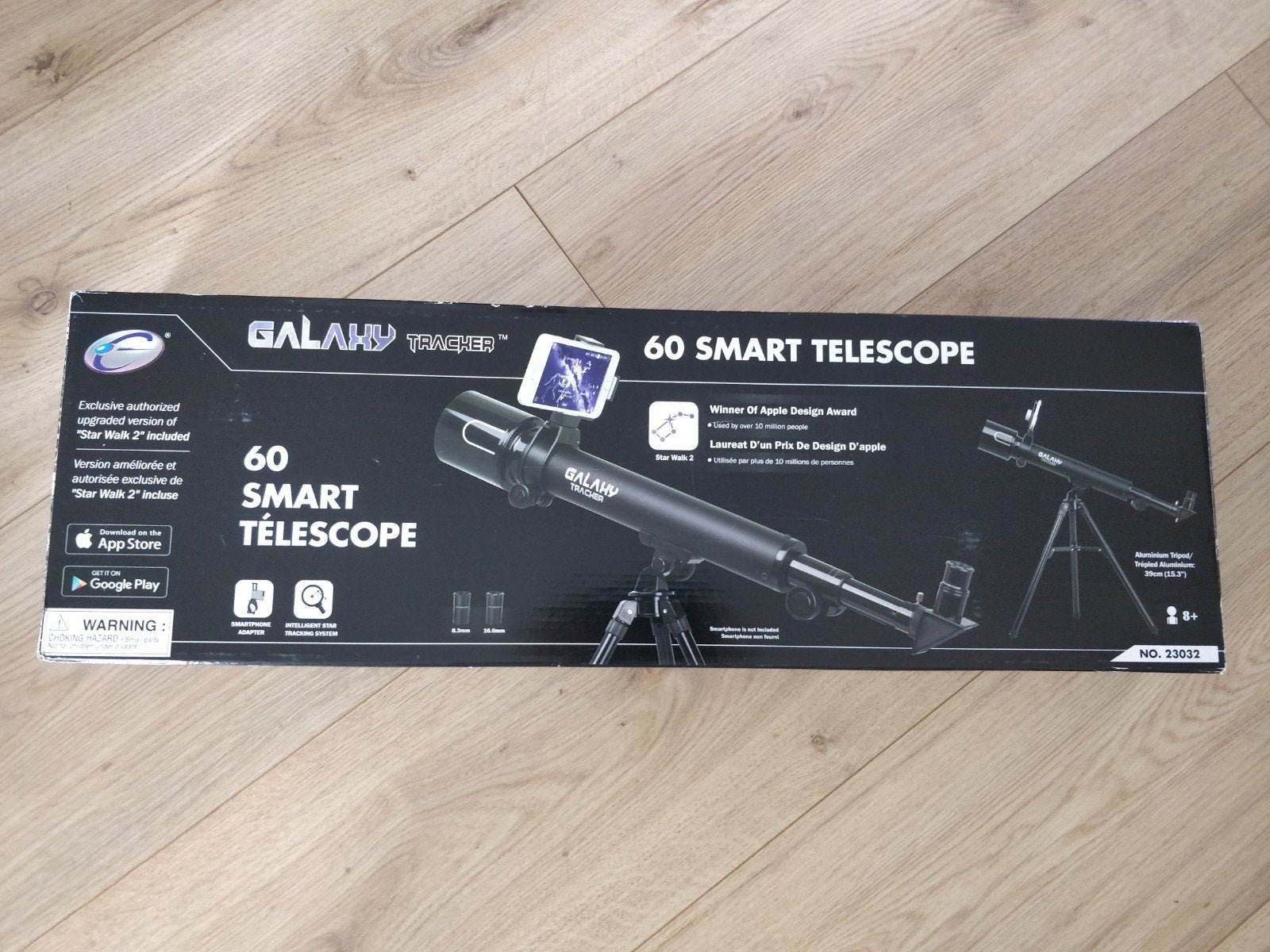 Telescoop 60 smart Galaxy Tracker ZGAN, Ophalen, Zo goed als nieuw, Minder dan 80 mm, Lenzentelescoop (refractor)