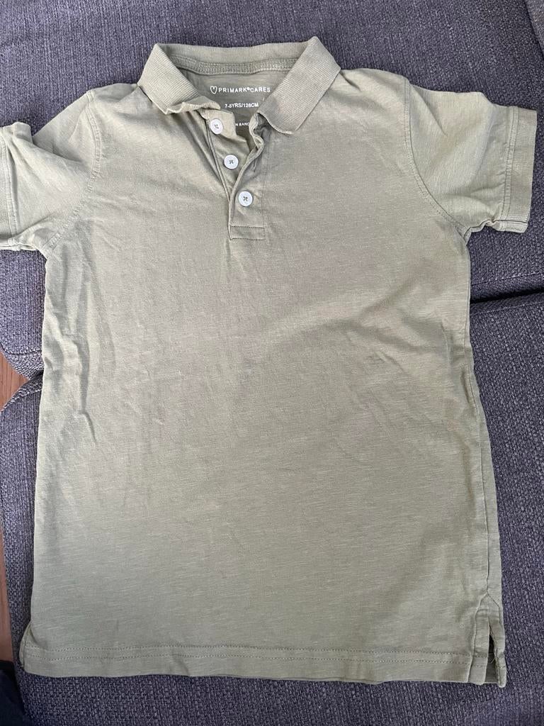 Primark Cares Polo Shirt Kaki Groen Maat 128 (7-8 jaar), Ophalen of Verzenden, Gebruikt, Jongen, Shirt of Longsleeve