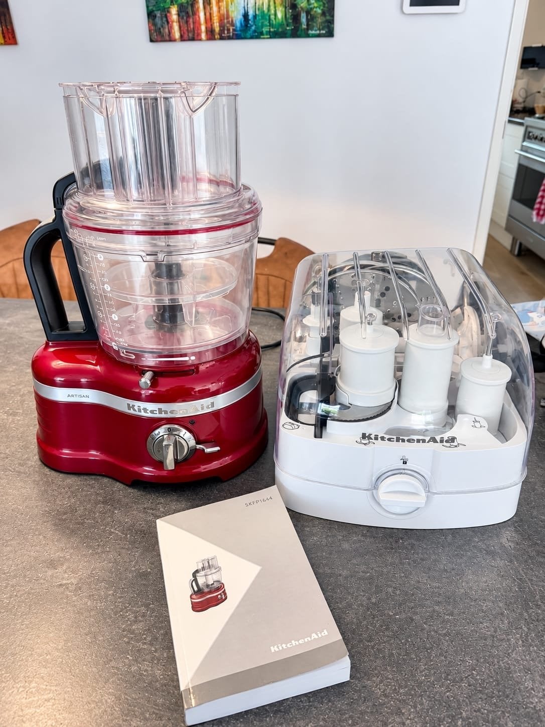 KitchenAid Foodprocessor 5KFP1644 - Zo goed als nieuw, Ophalen, 4 liter of meer, 3 snelheden of meer, Zo goed als nieuw