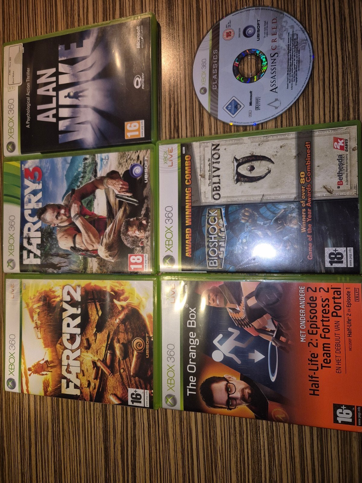 Xbox 360 Games: Far Cry, Alan Wake, The Orange Box, Bioshock, Spelcomputers en Games, Online, Gebruikt, Vanaf 18 jaar, Overige genres