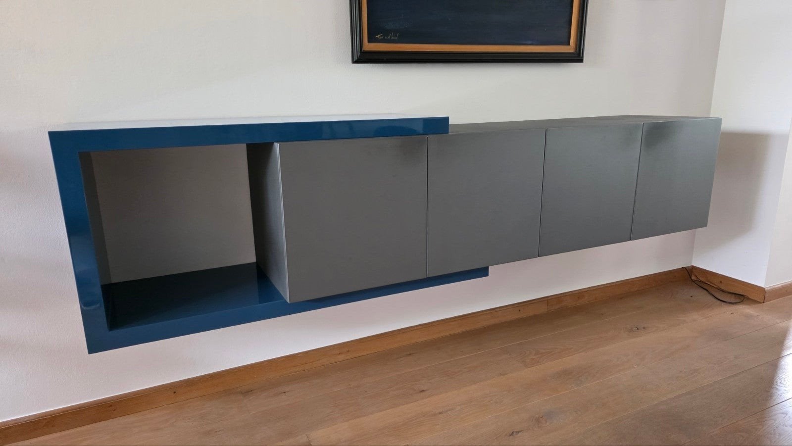 Modern zwevend wandmeubel, Huis en Inrichting, Kasten | Wandmeubels, Ophalen, Gebruikt
