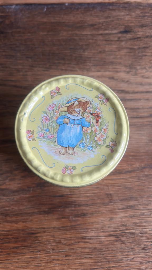 Beatrix Potter, Tom Kitten klein rond blikje, Ophalen of Verzenden, Gebruikt, Overige, Overige merken