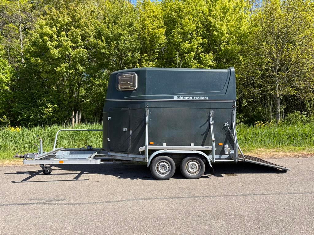 Zuidema 2 paards koets-mentrailer, Dieren en Toebehoren, Paarden en Pony's | Trailers en Aanhangwagens, Ophalen, Gebruikt, Polyester