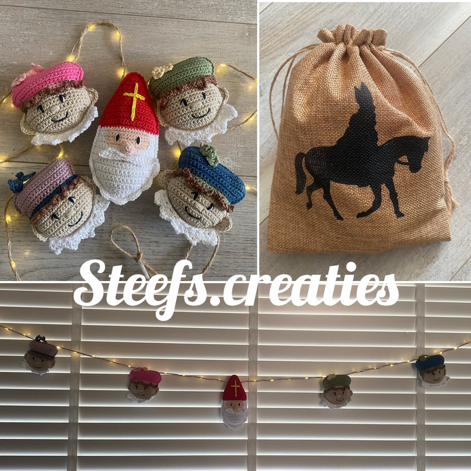Gehaakte slinger Sinterklaas, Handmade, Ophalen of Verzenden, Nieuw