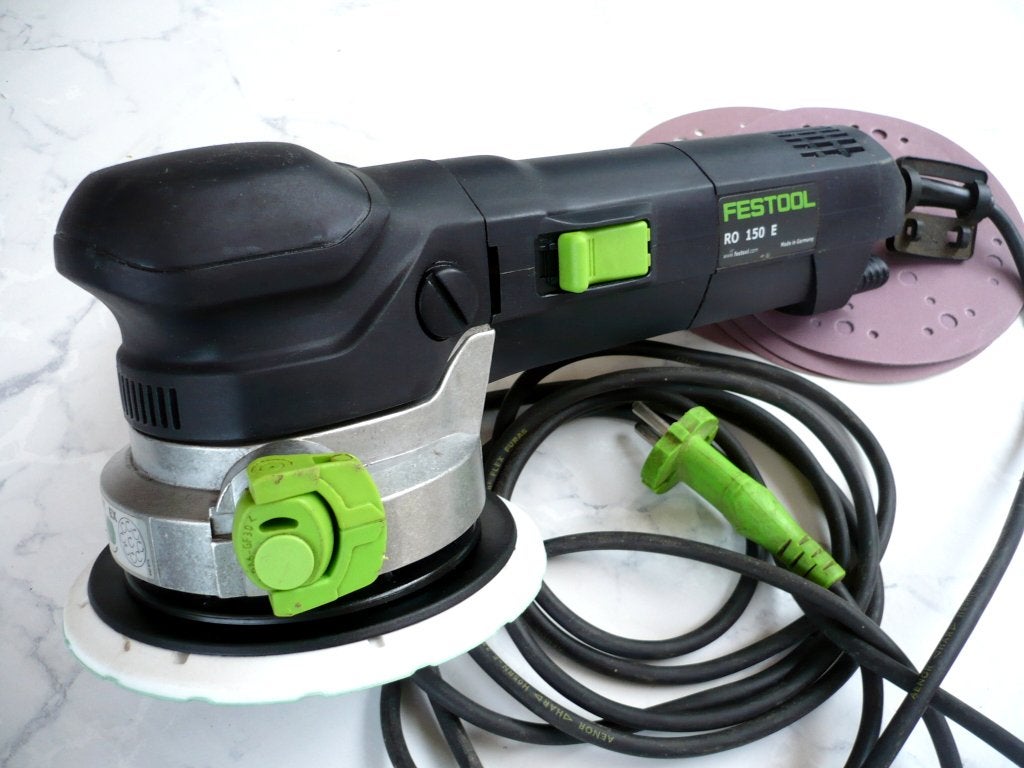 Festool Rotex 150 E in nieuwstaat.  Zie Fotos, Ophalen, Zo goed als nieuw, 1200 watt of meer, Excentrische schuurmachine