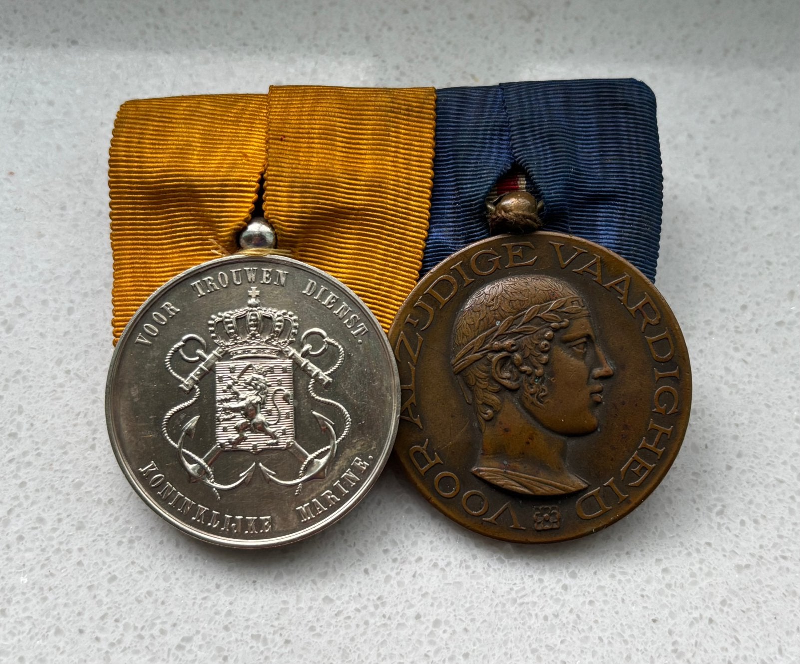 Vooroorlogse groep medailles onderscheiding, Ophalen of Verzenden