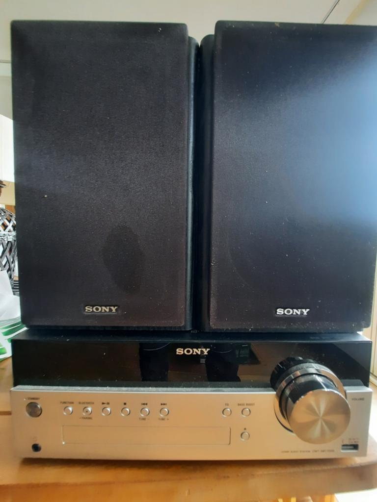 Sony DAB CD Bluetooth USB Microset met 2 originele boxen, Gebruikt, Microset, Tuner of Radio, Ophalen of Verzenden
