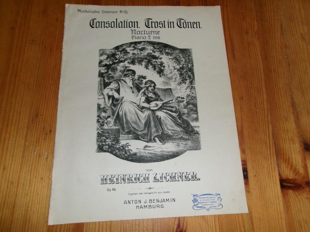 Heinrich Lichner, Gebruikt, Ophalen of Verzenden, Artiest of Componist, Piano