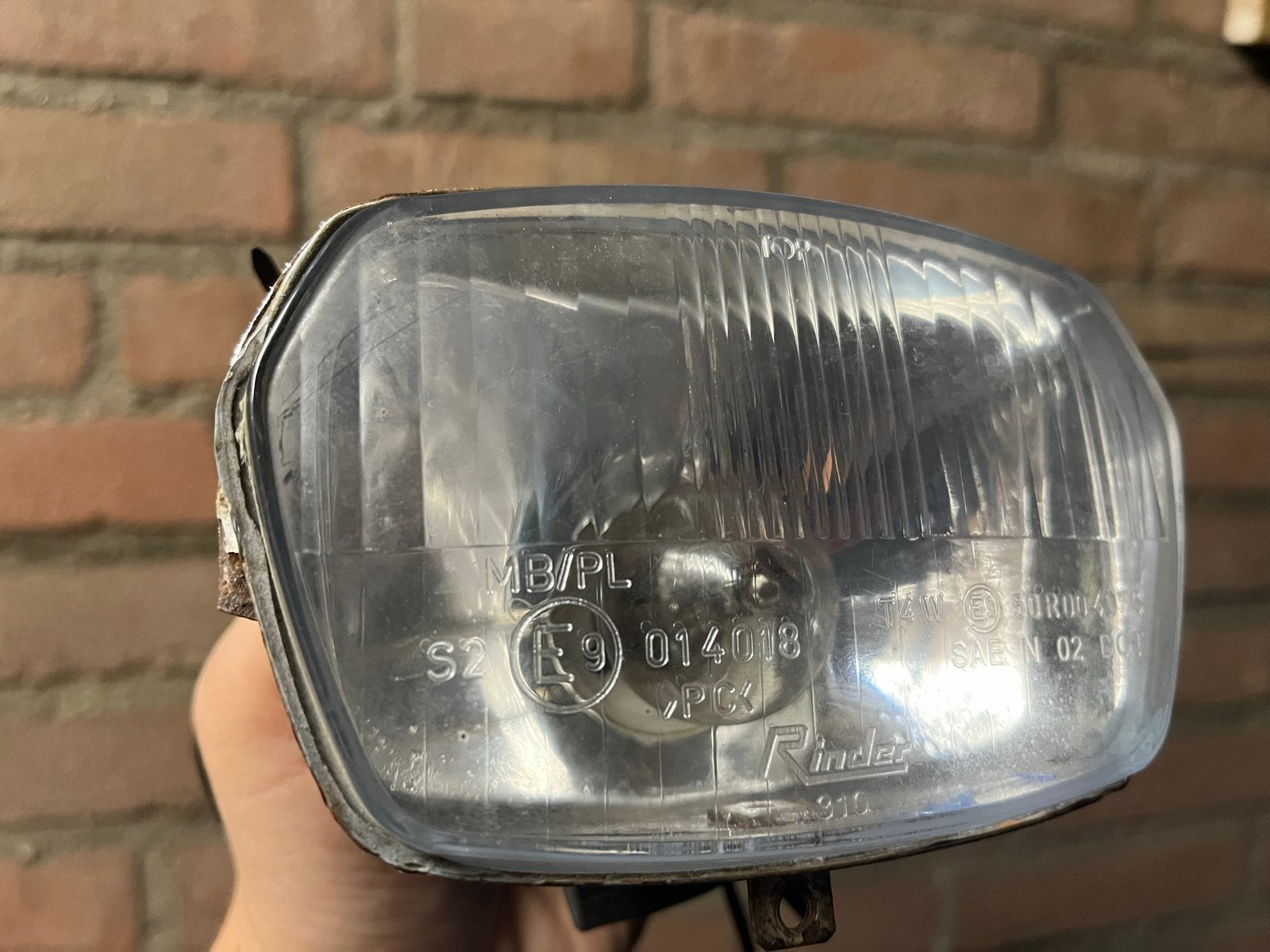 Originele Yamaha DT50 Koplamp (Rinder), Fietsen en Brommers, Ophalen of Verzenden, Gebruikt, Koplamp