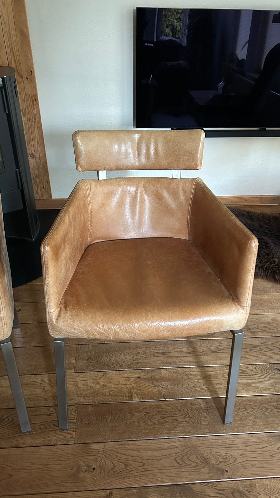 L'ancora eetkamerstoelen met gebruikssporen - teab, Ophalen, Gebruikt, Bruin, Design