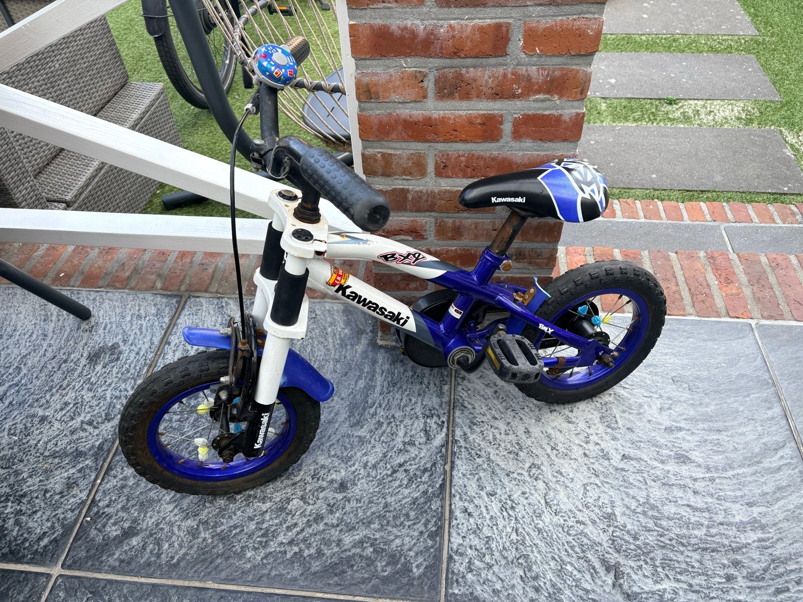 Kawasaki kinderfiets - Ideaal om te leren fietsen!, Fietsen en Brommers, Fietsen | Kinderfietsjes, Ophalen of Verzenden, Gebruikt