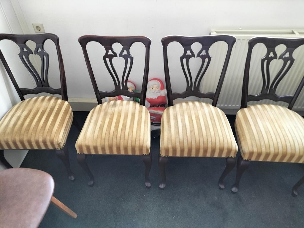 Diverse vintage eetkamerstoelen, Ophalen