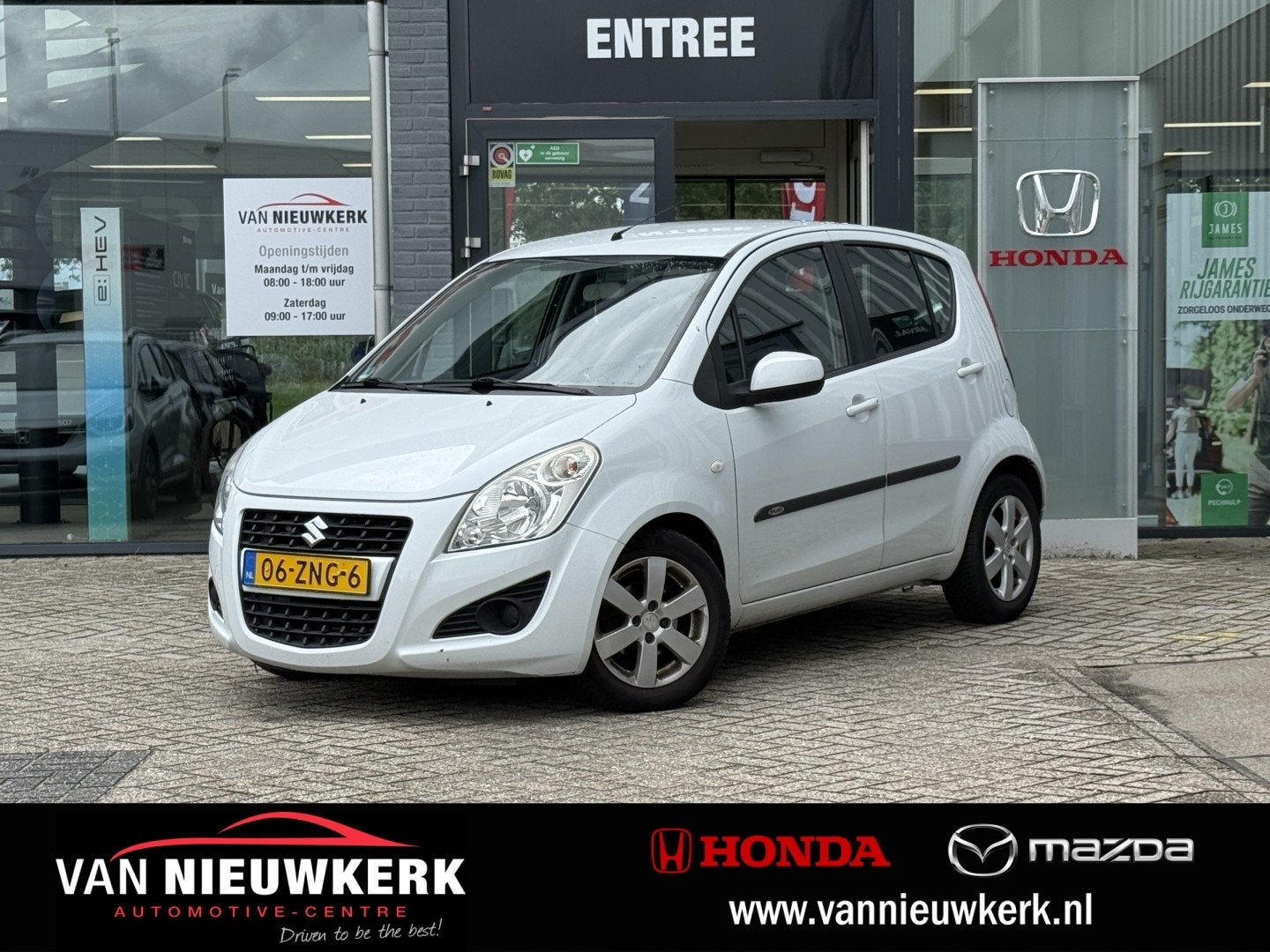 SUZUKI Splash 1.2 Automaat | incl. 1 jaar bovag garantie + N, Auto's, Stof, 4 cilinders, Wit, Origineel Nederlands