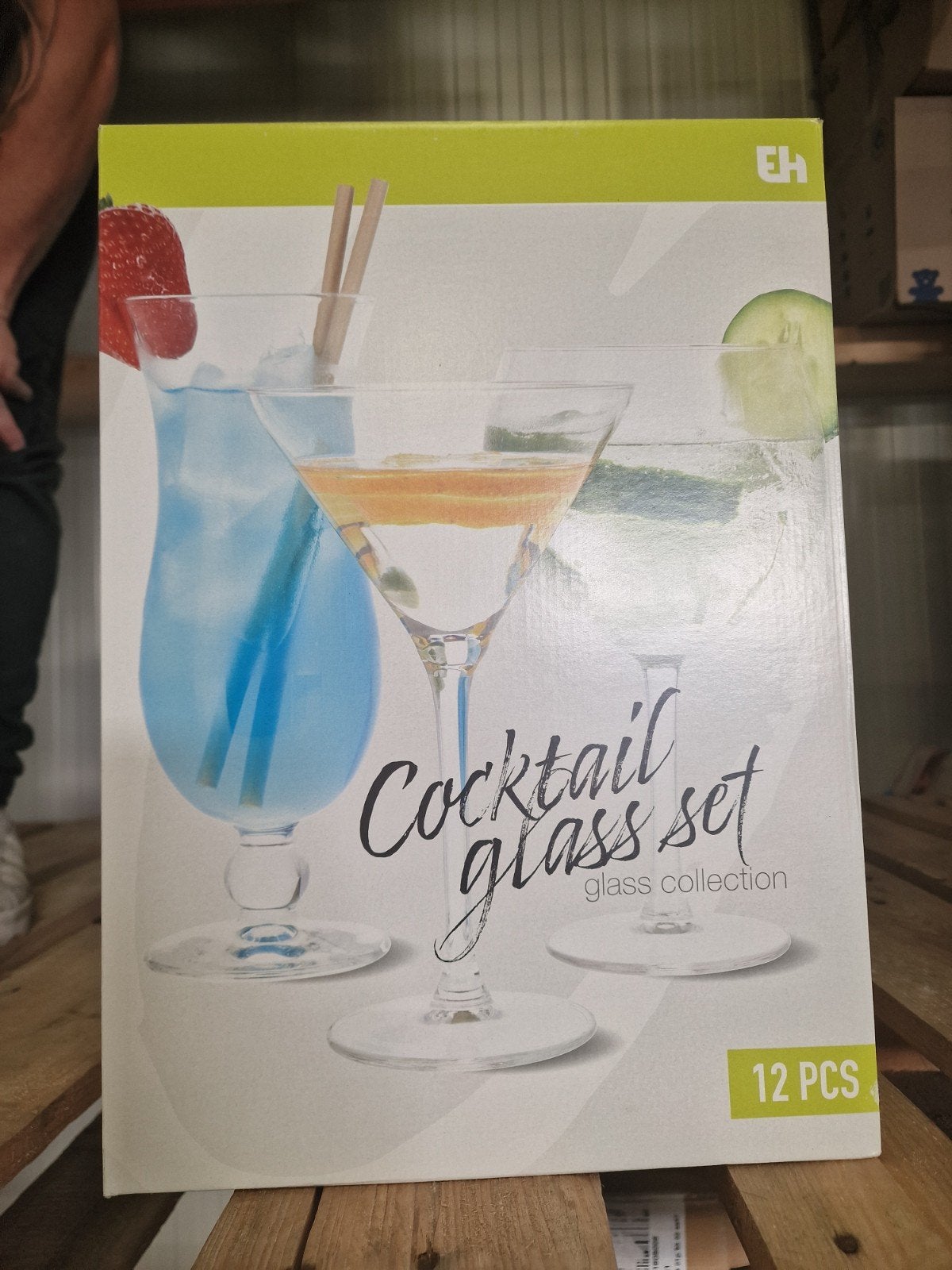 Cocktailglas set - 12 stuks -, Ophalen, Nieuw, Meerkleurig, Overige merken