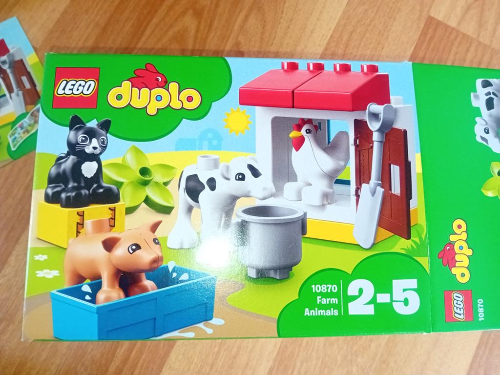 Duplo set 10870 boerderijdieren, Ophalen of Verzenden, Zo goed als nieuw, Duplo