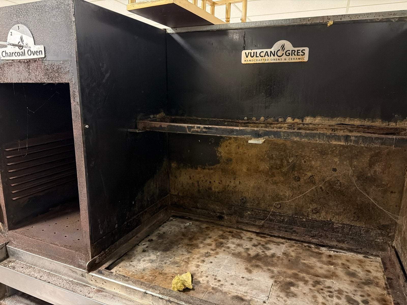 VULCANOGRES Horeca Houtskooloven - Gebruikt, Witgoed en Apparatuur, Ophalen, Horeca-oven, Vrijstaand, 60 cm of meer