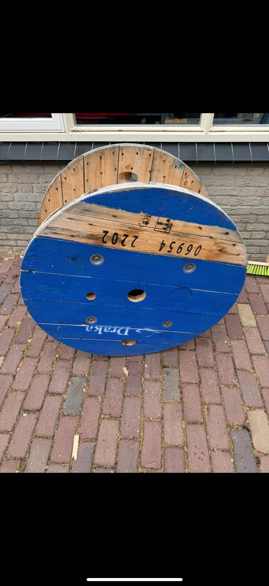 Grote houten kabelhaspel - Ideaal voor decoratie, Ophalen, Gebruikt