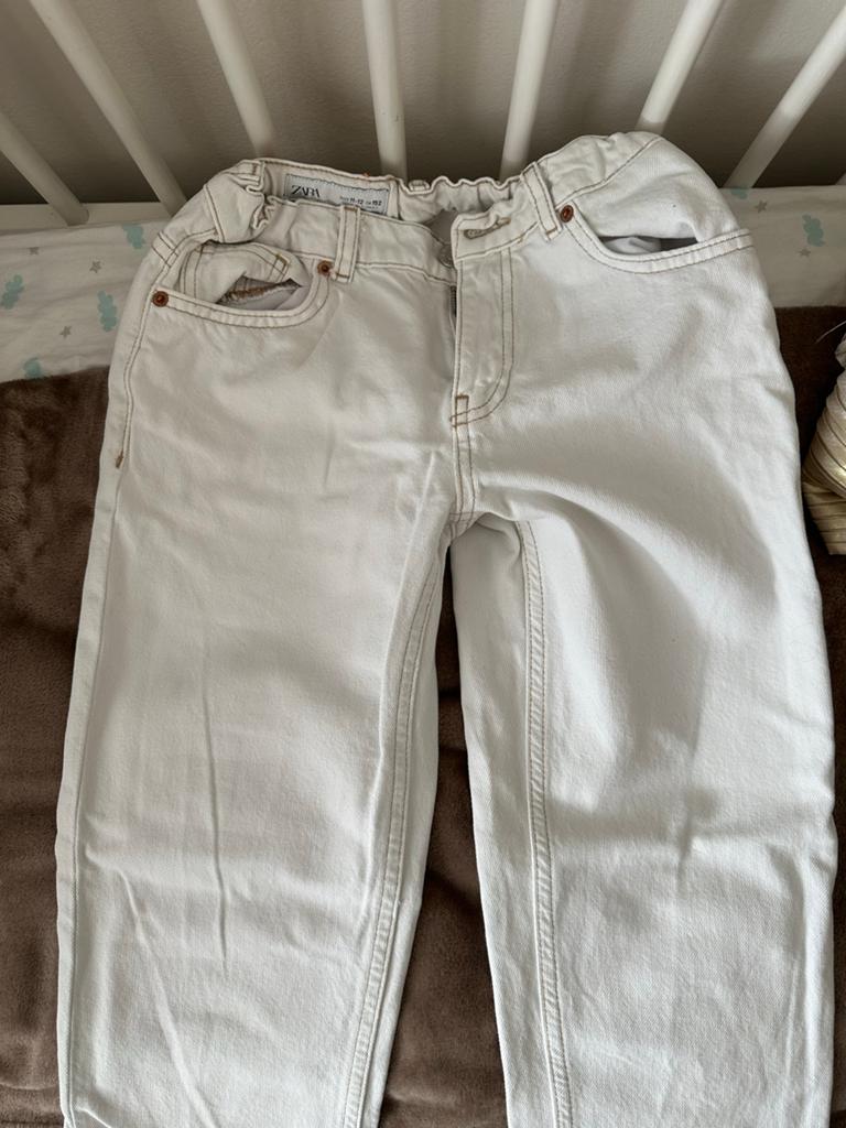 Witte spijkerbroek meisje maat 152, Ophalen of Verzenden, Zo goed als nieuw, Meisje, Broek