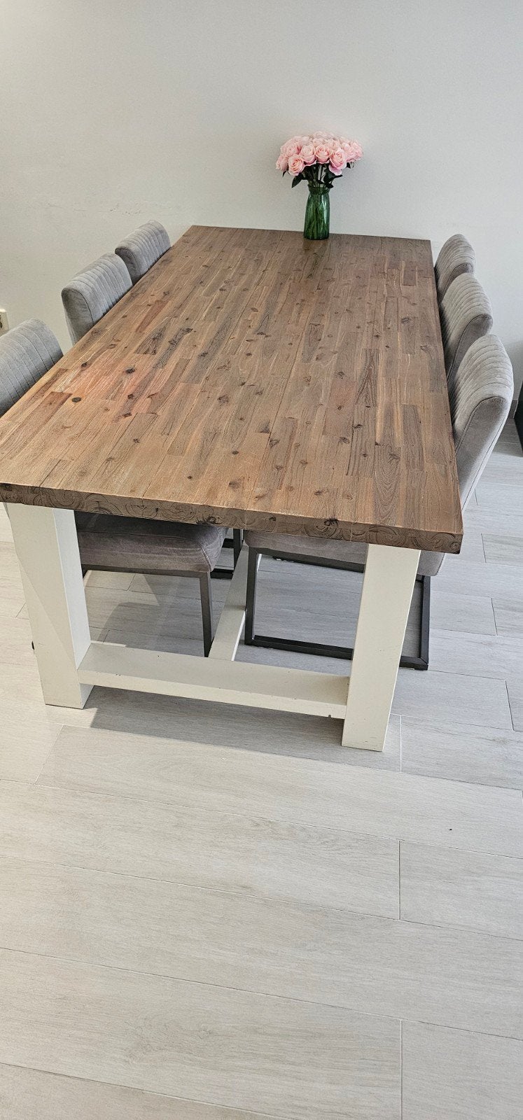 Robuuste eettafel van acaciahout - 230 cm