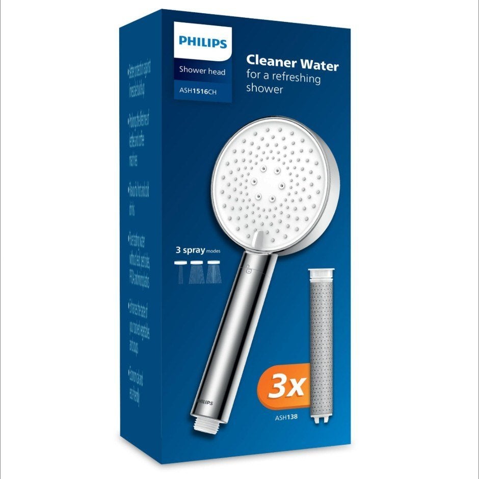 Philips douchefilters 1x, Philips International B.V., Amstelplein 2, 1096 BC Amsterdam, Nederland, Philips, Chroom, Philips.consumercare@philips.com