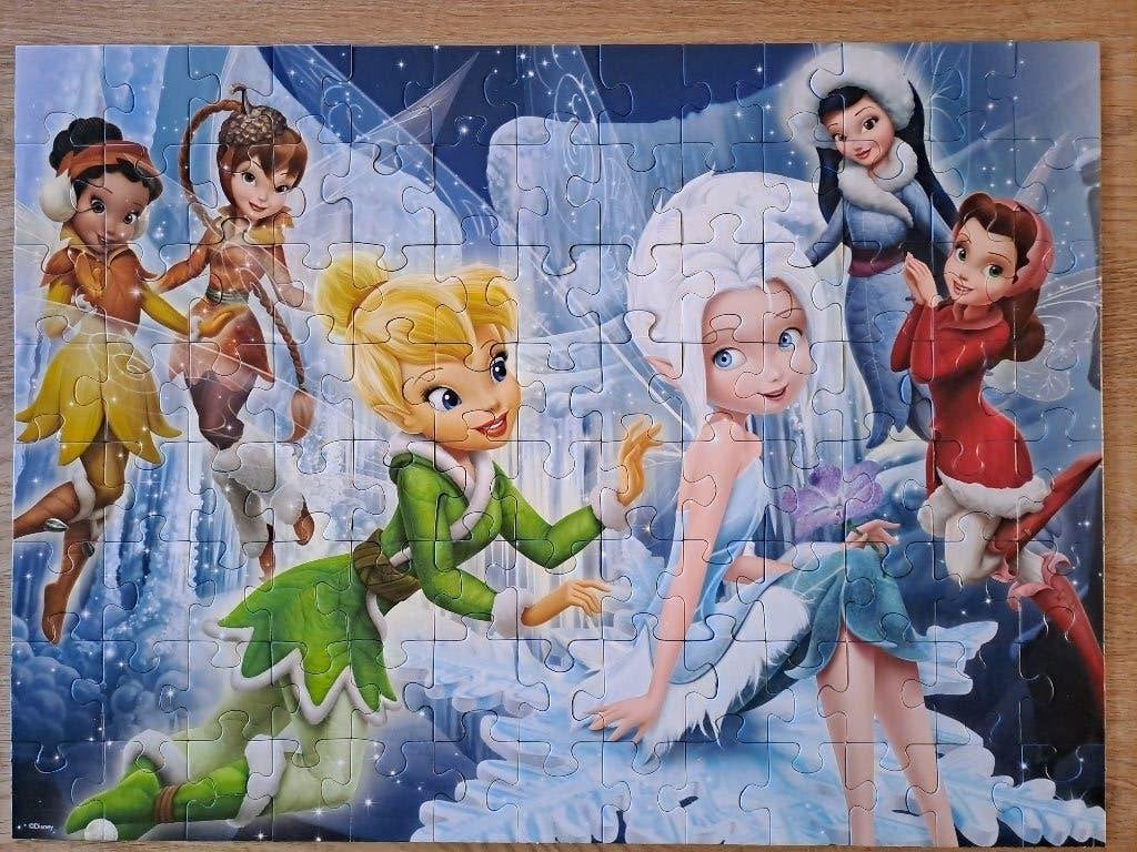 KINDERPUZZEL. DISNEY FAIRES. 100 STUKJES. XXL. RAVENSBURGER., Ophalen of Verzenden, Meer dan 50 stukjes, Zo goed als nieuw, 4 tot 6 jaar