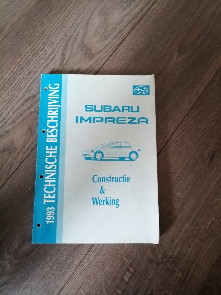 Boek TECHNISCHE BESCHRIJVING  subaru impreza 1993-1997, Boeken, Auto's | Boeken, Ophalen of Verzenden, Zo goed als nieuw, Overige merken