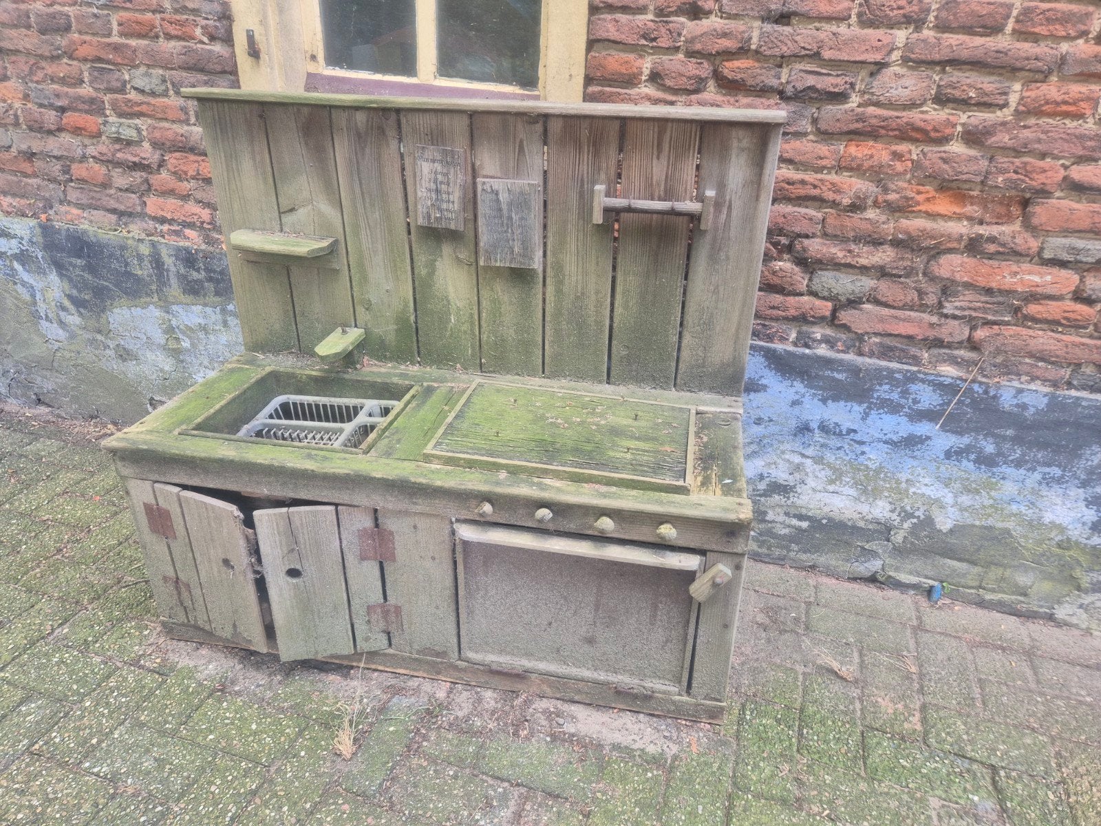 Houten kinderkeuken voor buiten - Speelkeuken, Ophalen, Gebruikt, Hout, Speelkeuken