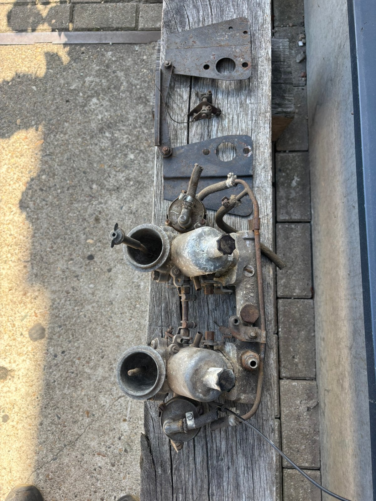 Set dubbele hs2 carburateurs voor de classic mini ( revisie), Auto-onderdelen, Ophalen, Gebruikt, Mini