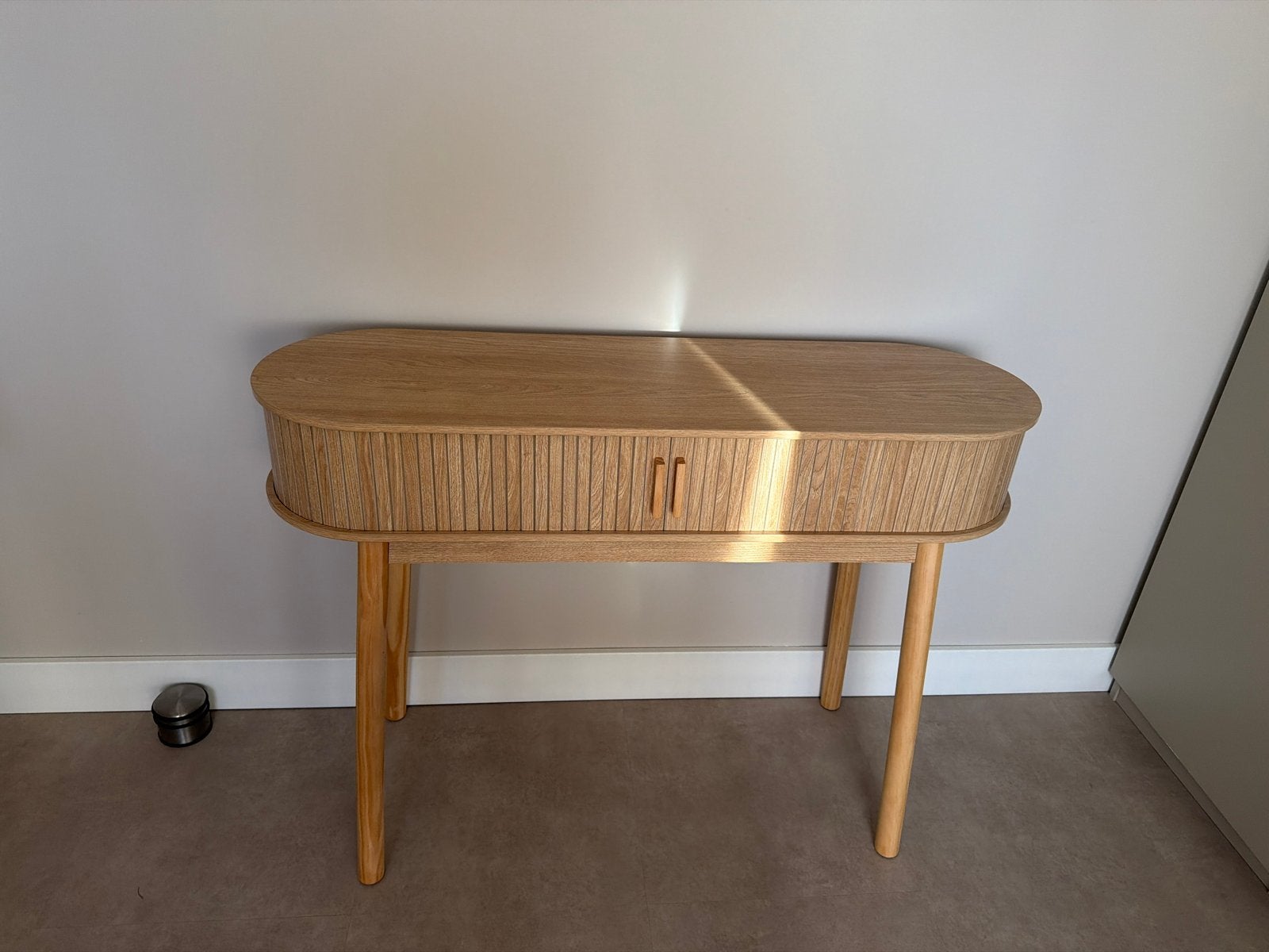 Mooie make-up tafel licht hout - Zo goed als nieuw, Ophalen, Zo goed als nieuw, Hout