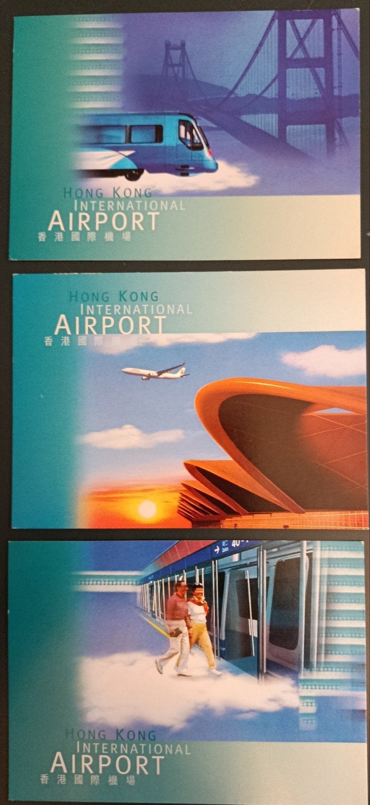 Hong Kong airport. Prachtige complete set kaarten., Verzenden, Postfris, Oost-Azië