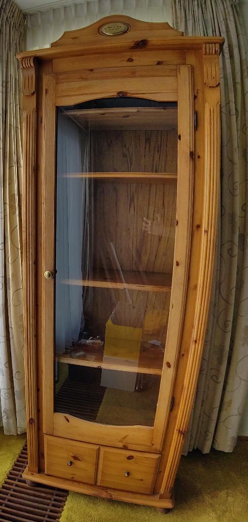 Leuk kastje met glazen deur, Huis en Inrichting, Kasten | Vitrinekasten, Ophalen, Gebruikt, Met deur(en), 50 tot 100 cm