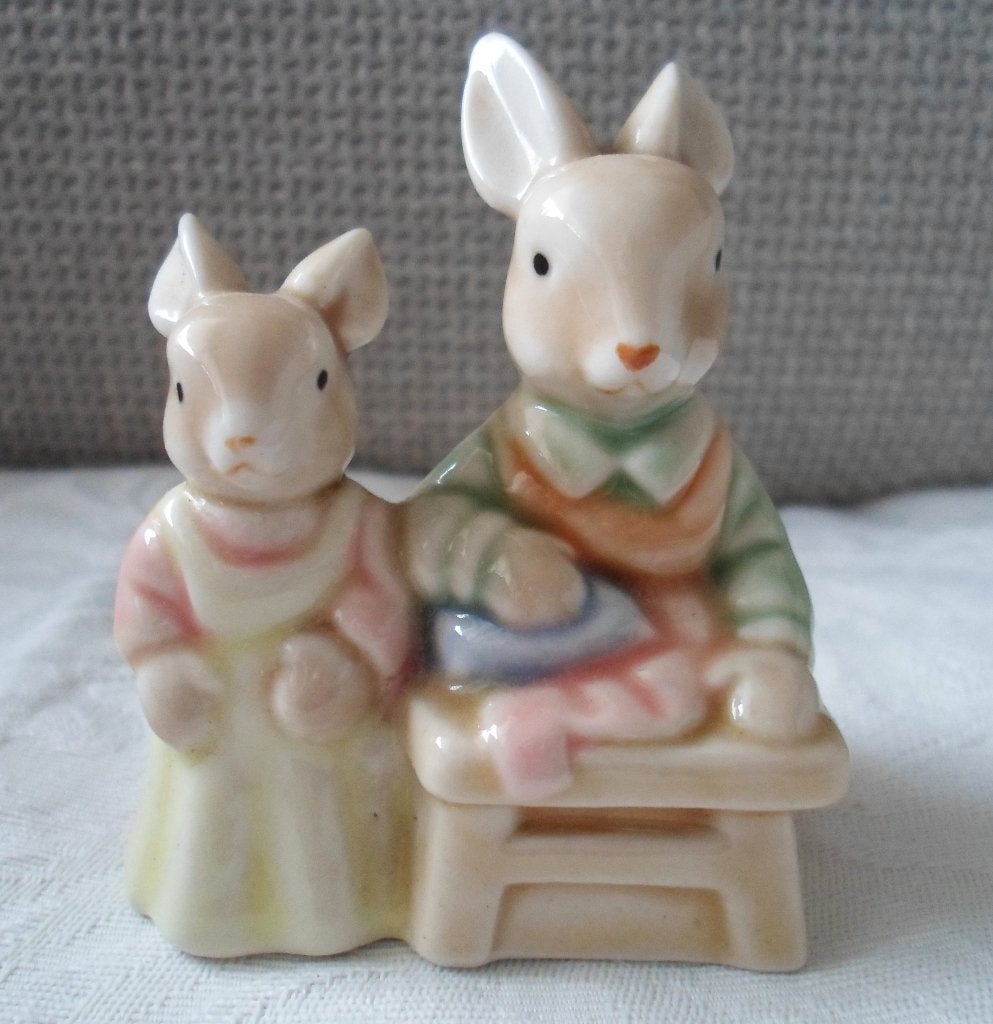 Porseleinen haasjes/bunnies. Albert Kessler., Verzamelen, Beelden en Beeldjes, Ophalen of Verzenden, Zo goed als nieuw, Dier
