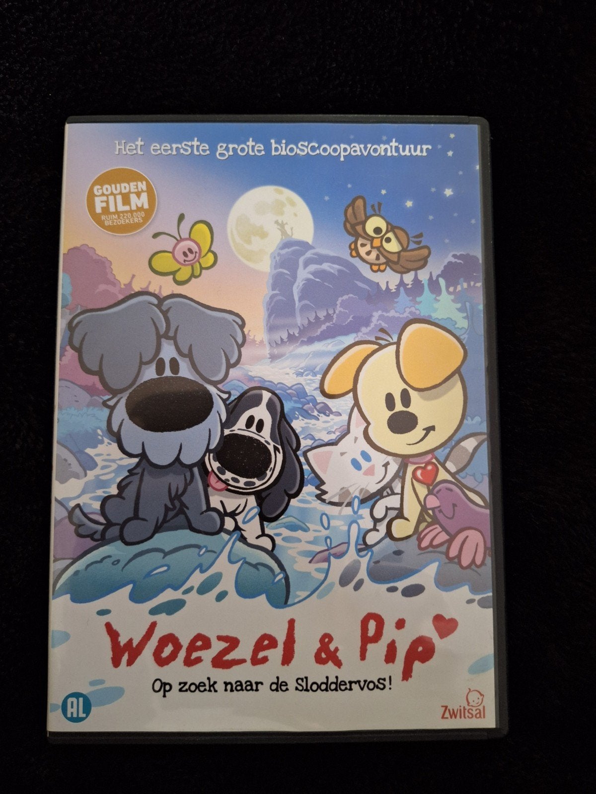 Dvd Woezel en Pip - op zoek naar de sloddervos, Europees, Alle leeftijden, Zo goed als nieuw, Kinderprogramma of -film