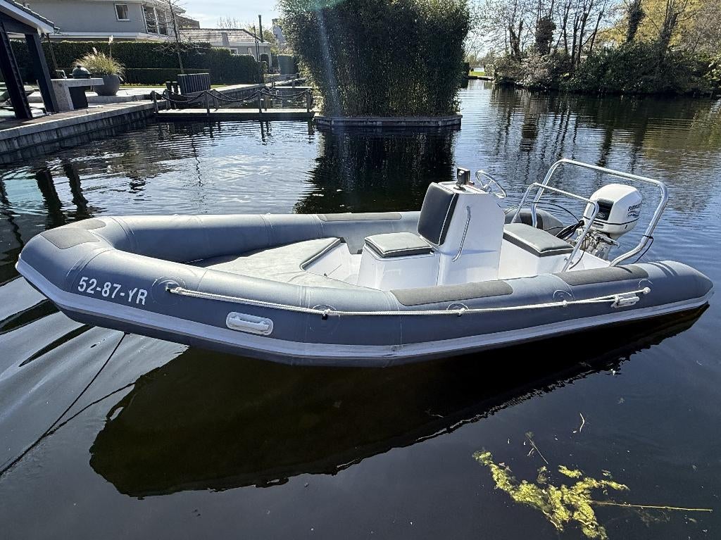 Offshore RIB 5.3m + Evinrude 115PK Injectie + Refit, Watersport en Boten, Ophalen, 5 m, 115 pk, Overige materialen