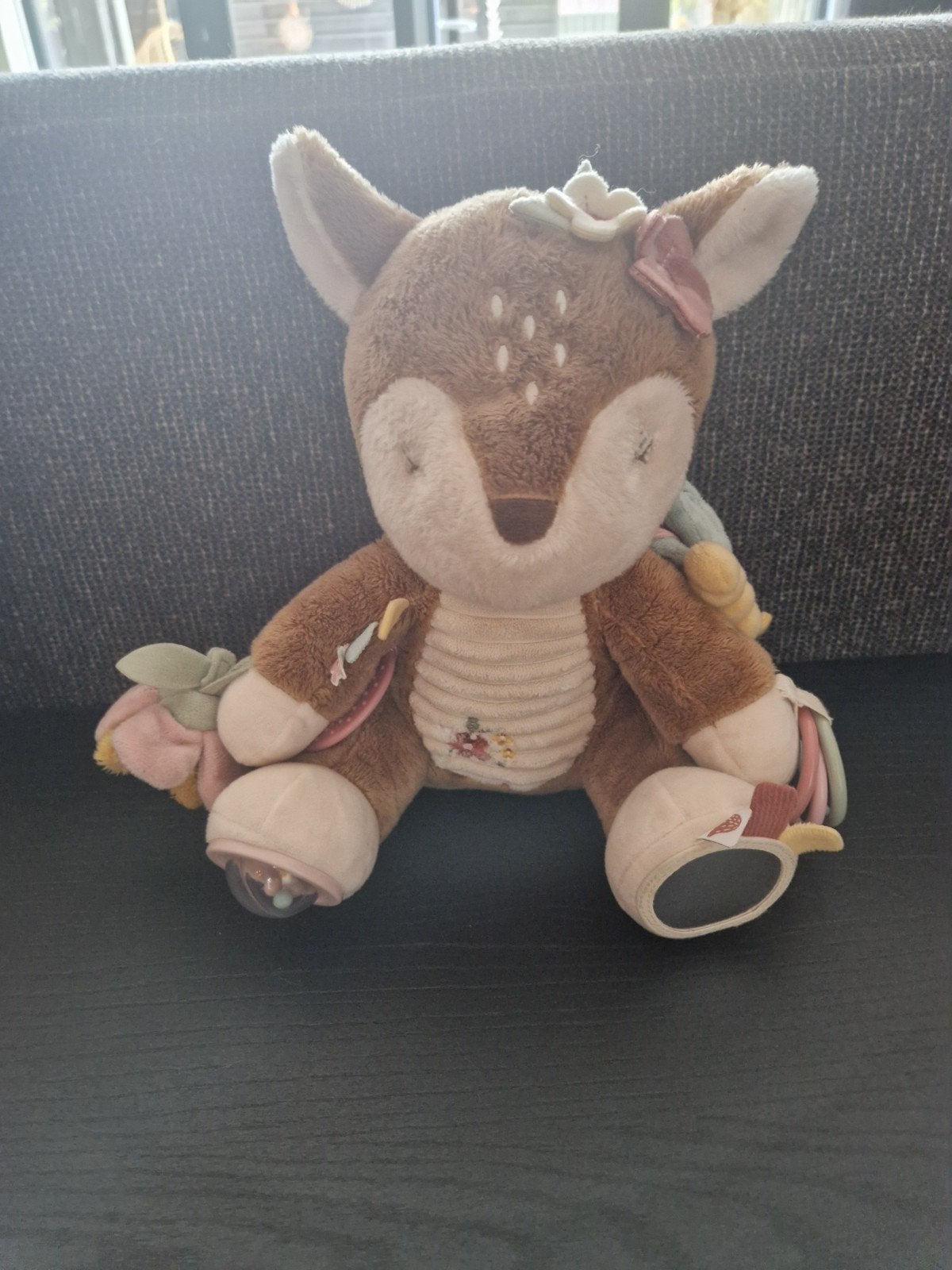 Little Dutch - Hert Knuffel met Rammelaar en Bijtring, Met kleding of accessoire, Overige merken, Overige karakters, Overige typen