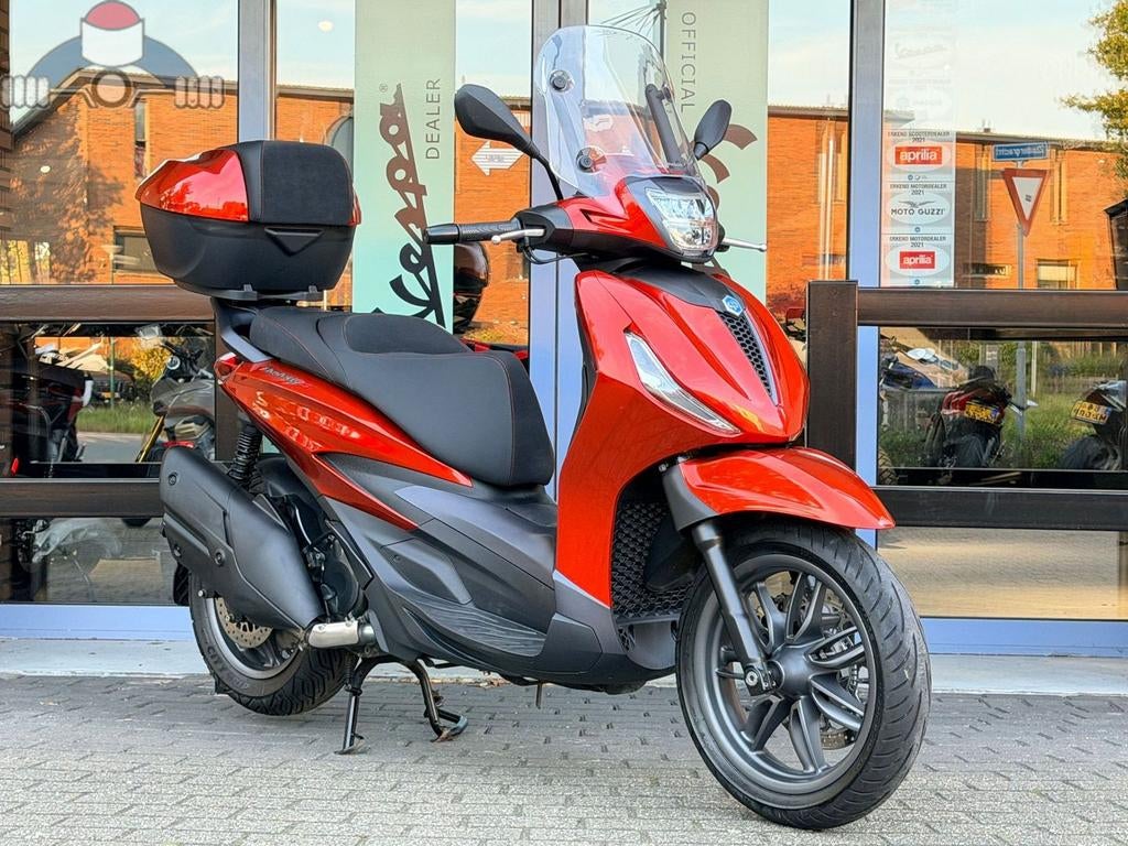 Piaggio Beverly 400 S hpe Arancio Sunset bj. 11-2022 9871km, Motoren, Scooter, Piaggio, Bedrijf, Onbekend