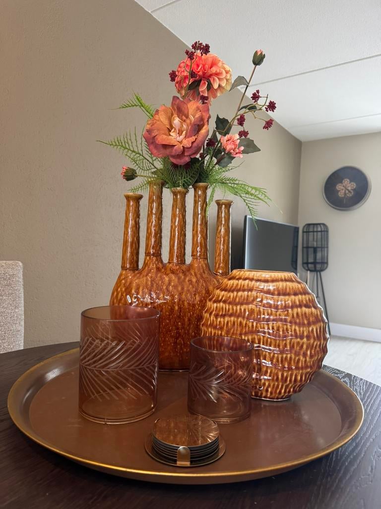 Decoratie voor op tafel, Ophalen, Kunststof, Schaal, Rond