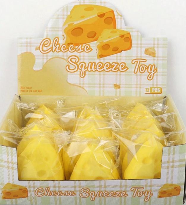 Cheese Squeeze - Knijpkaas Driehoekvorm - Fidget Toy, Ophalen of Verzenden, Nieuw