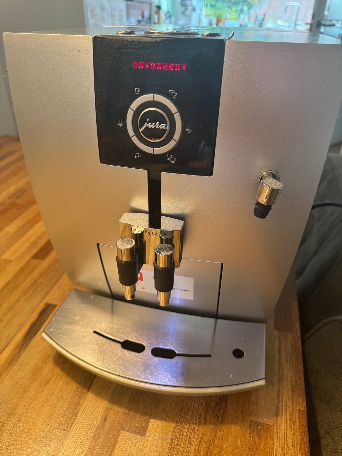 Jura J5 koffiemachine met defect: "lade ontbreekt", Witgoed en Apparatuur, Koffiezetapparaten, Ophalen, Niet werkend, Koffiemachine