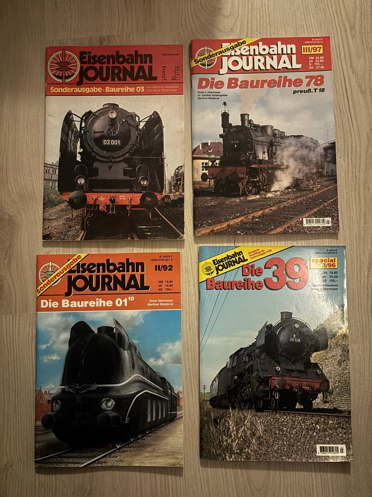 4x Eisenbahn Journal Sonderausgabe - Baureihe 03, 78, 01, 39, Verzamelen, Ophalen of Verzenden, Overige typen