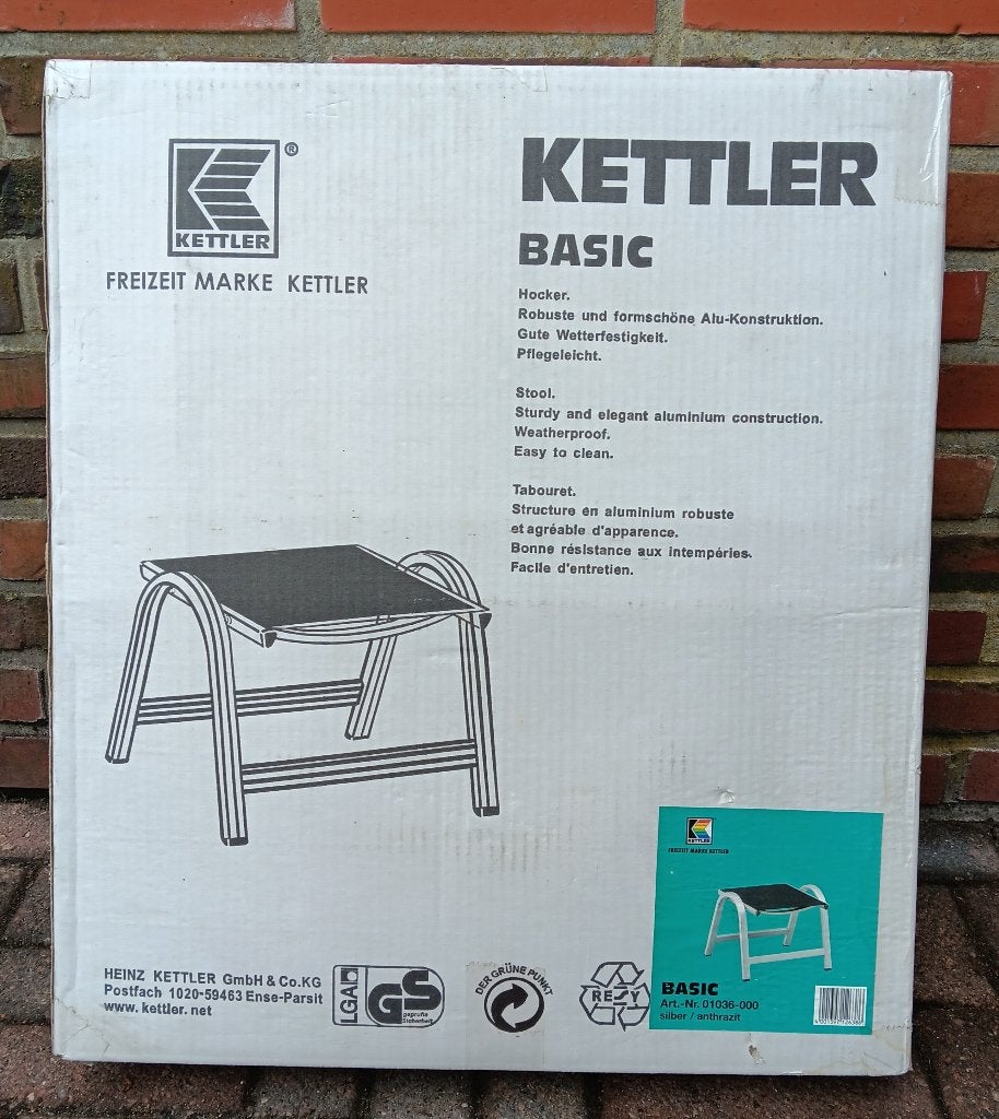 Voetenbankje Kettler, Tuin en Terras, Ophalen, Nieuw