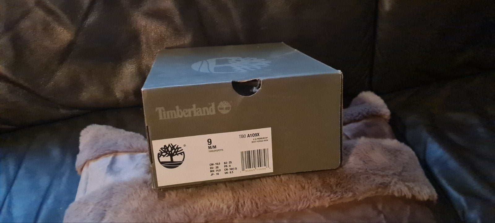 Timberland kinderboots - Zwart - Maat 9 (UK), Gebruikt, Timberland, Jongen of Meisje, Schoenen