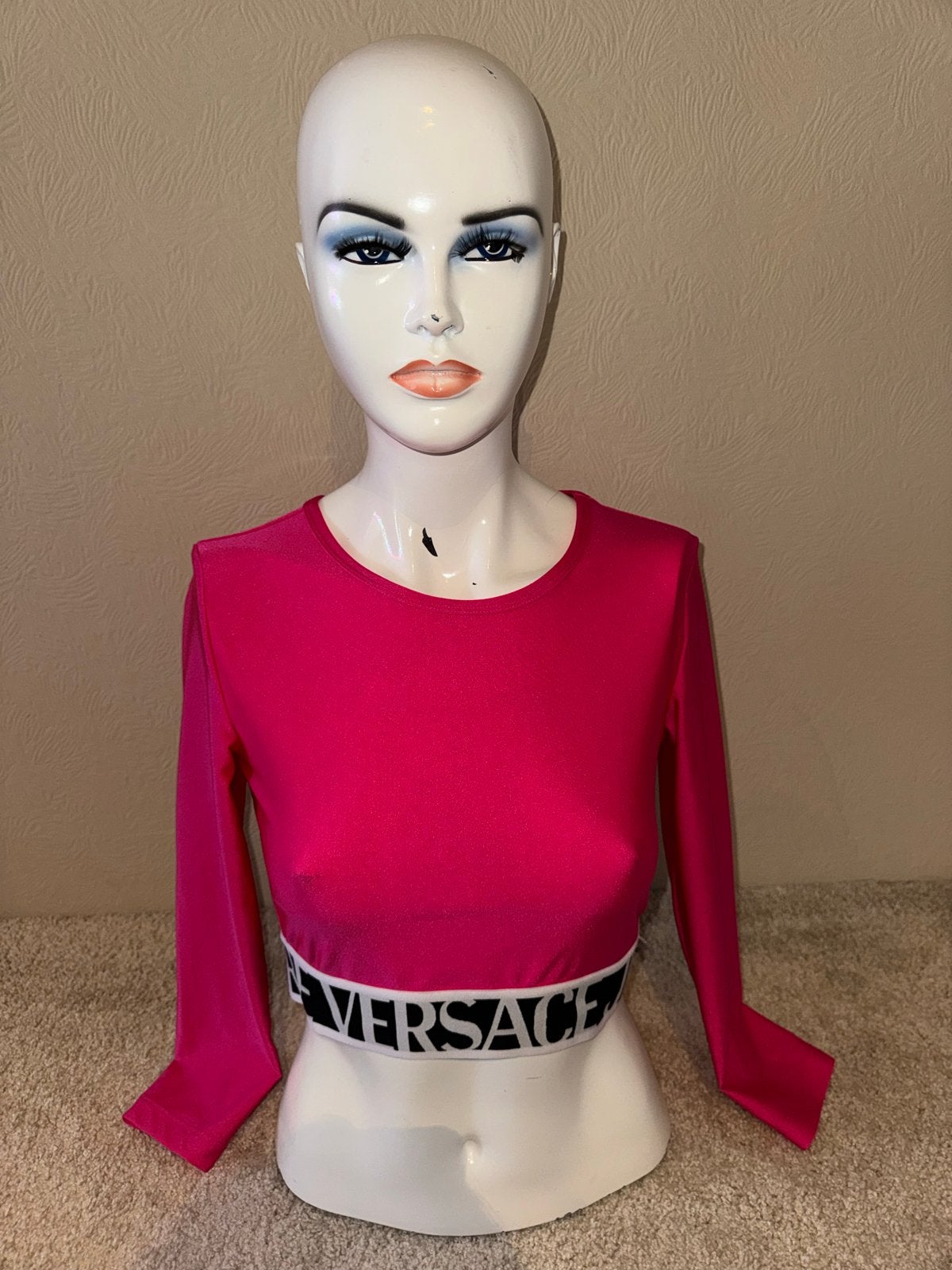Versace Jeans Couture top maat S - Perfecte staat, Ophalen of Verzenden, Zo goed als nieuw, Lange mouw, Roze