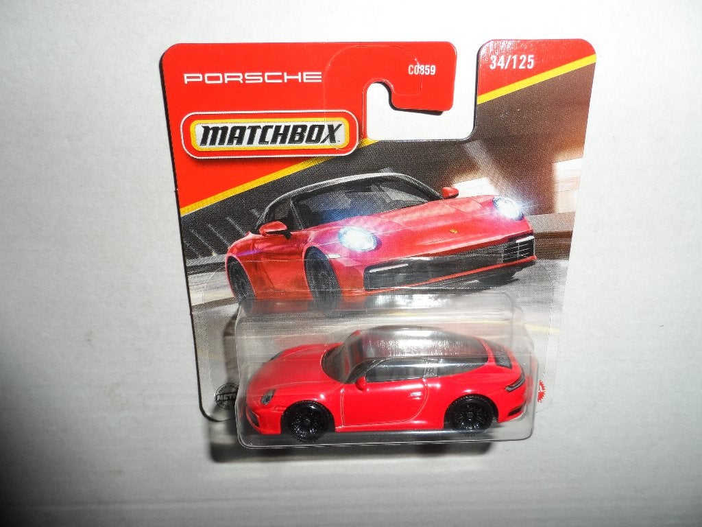Matchbox - Porsche 911 Targa (rood) 1:64, Ophalen of Verzenden, Nieuw, Auto