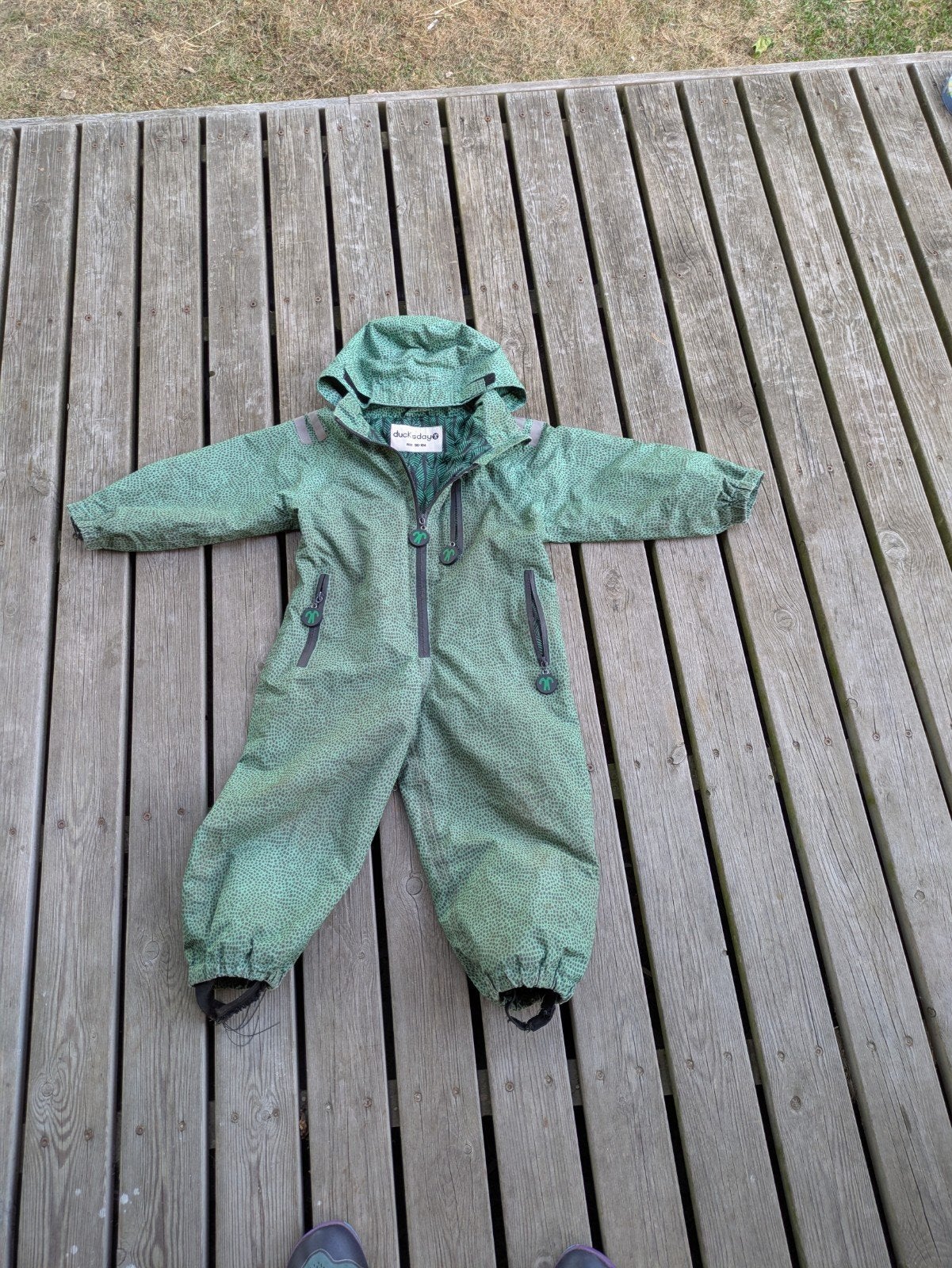 Ducksday regenpak onesie maat 98/104 - duurzaam, Ducksday, Jongen of Meisje, Ophalen of Verzenden, Overige typen