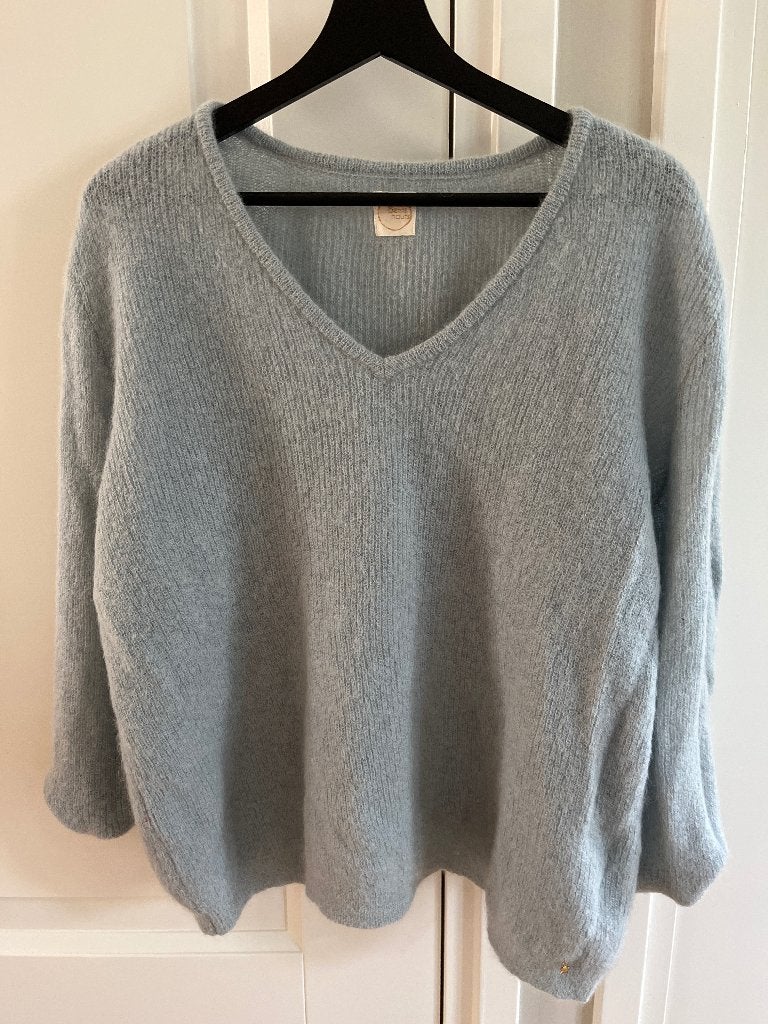 Des Petit Hauts blauw trui baby alpaca, Maat 38/40 (M), Des Petits Hauts, Zo goed als nieuw, Verzenden