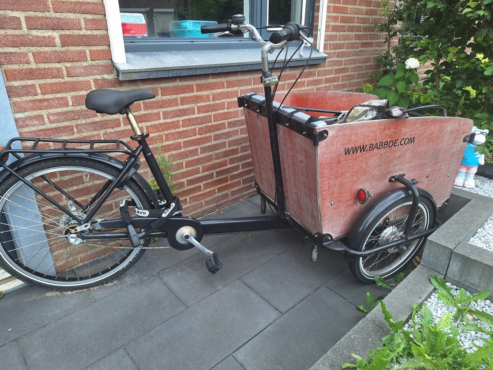 Babboe bakfiets - Opknapper voor de handige klusser, Fietsen en Brommers, Ophalen, Gebruikt, Trommelrem, 2 kinderen