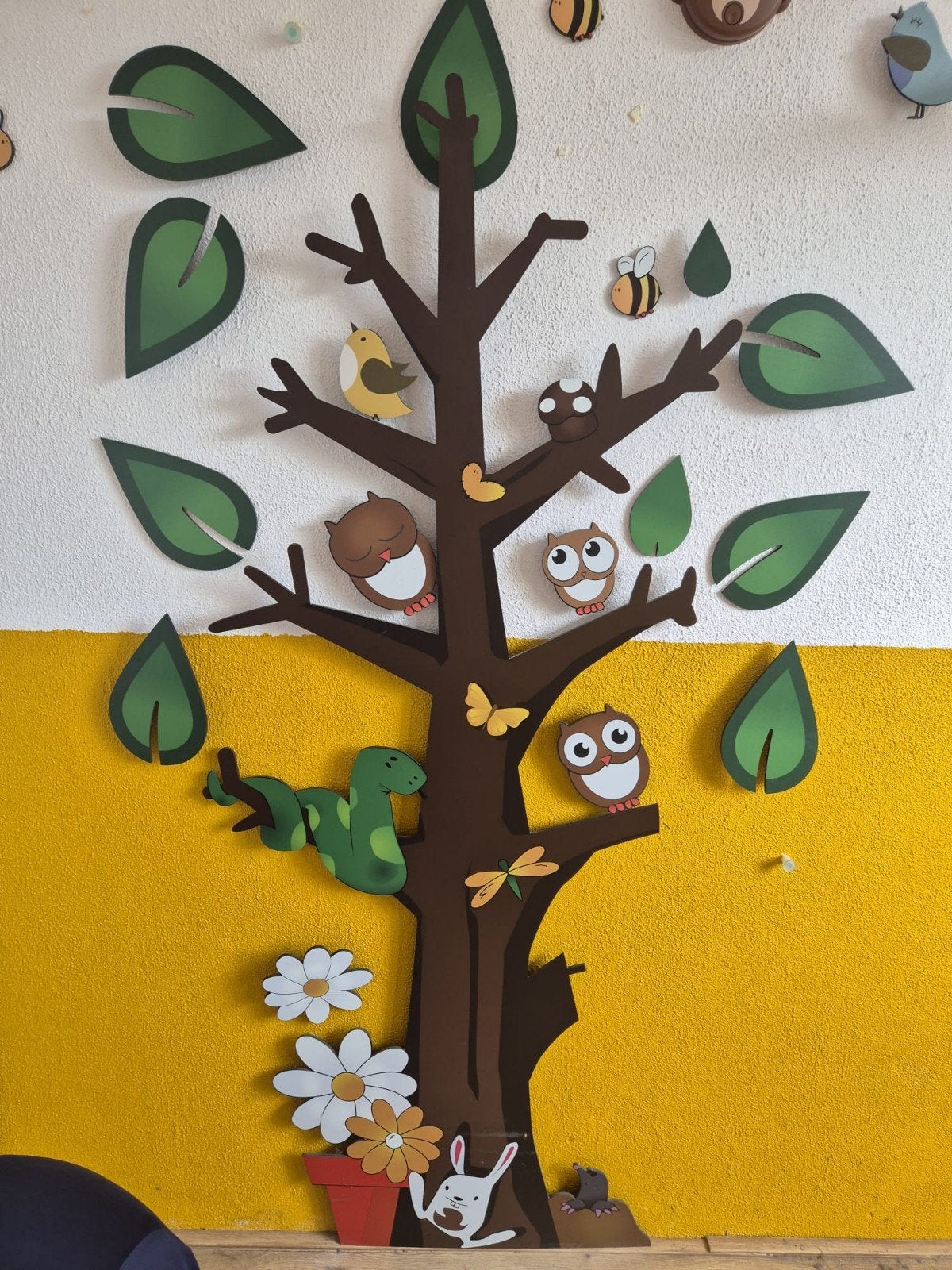 decoratieve boom met dieren, Kinderen en Baby's, Ophalen, Wanddecoratie