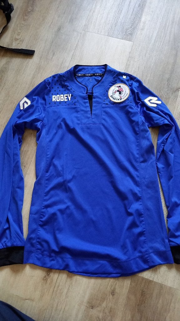 Blauw voetbalshirt met lange mouwen - Robey, Maat XS of kleiner, Ophalen of Verzenden, Zo goed als nieuw, Shirt