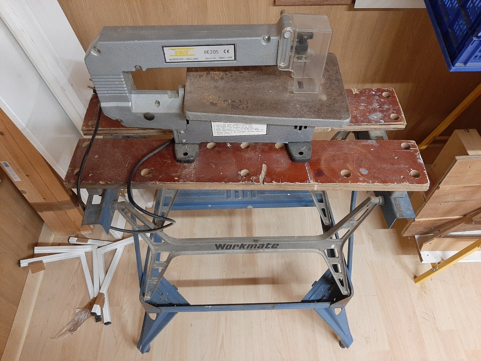 Kinzo 8E205 Figuurzaag, Doe-het-zelf en Verbouw, Gereedschap | Zaagmachines, Minder dan 30 mm, Gebruikt, Kinzo, Ophalen of Verzenden